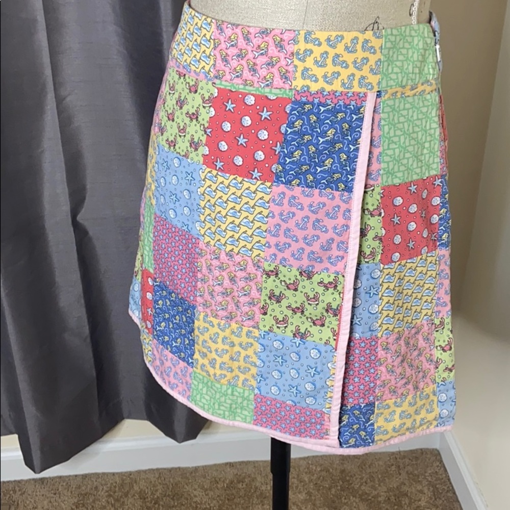 Vineyard Vines Patchwork Skirt 2 - image 4